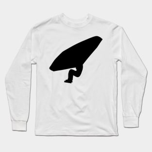 Ice skate with kitewing Long Sleeve T-Shirt